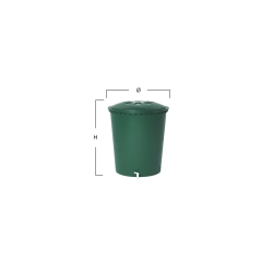 ROUND okrągły zbiornik na wodę deszczową 510l GRANITA